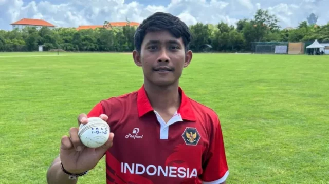 Gede Priandana takes five wickets in one over in international T20 cricket