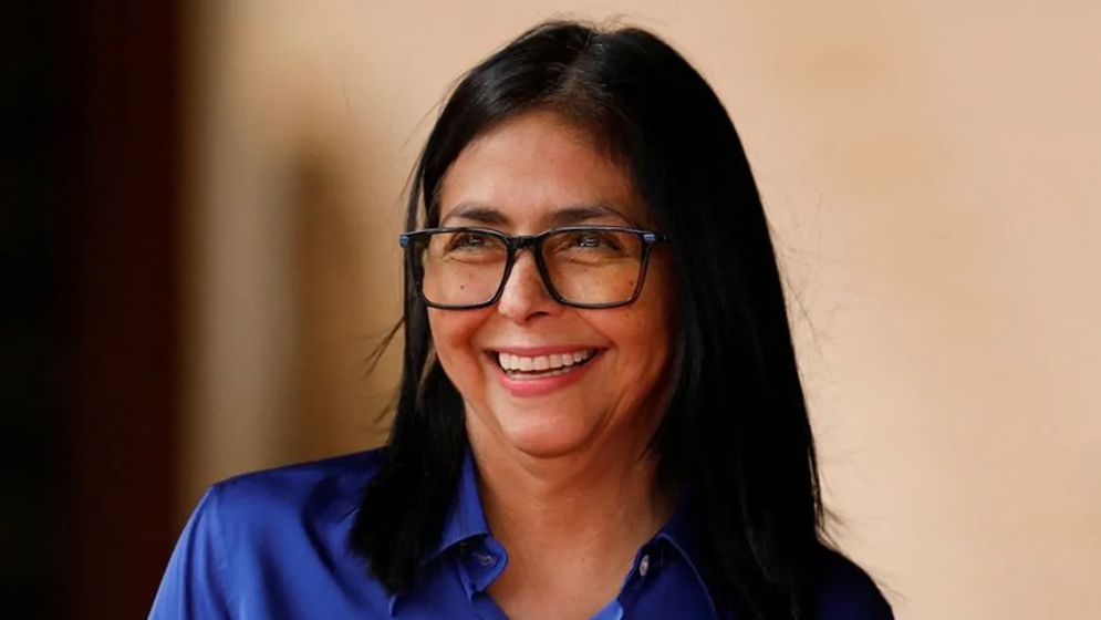 Delcy Rodriguez interim president of Venezuela during diplomatic engagement