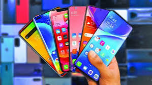 Smartphones displayed in a mobile phone store after Bangladesh NBR reduced import duty to make prices affordable.