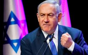 Israeli Prime Minister Benjamin Netanyahu delivering a strong warning to Iran during a parliamentary speech