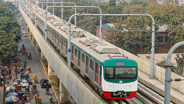 Dhaka Metro Rail train operating during Eid holiday schedule 2026 Bangladesh
