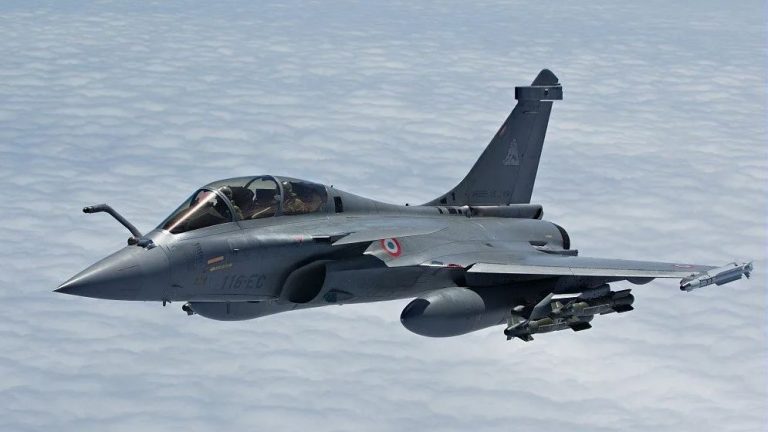 French Rafale fighter jet as France denies reports of sending warships to the Middle East